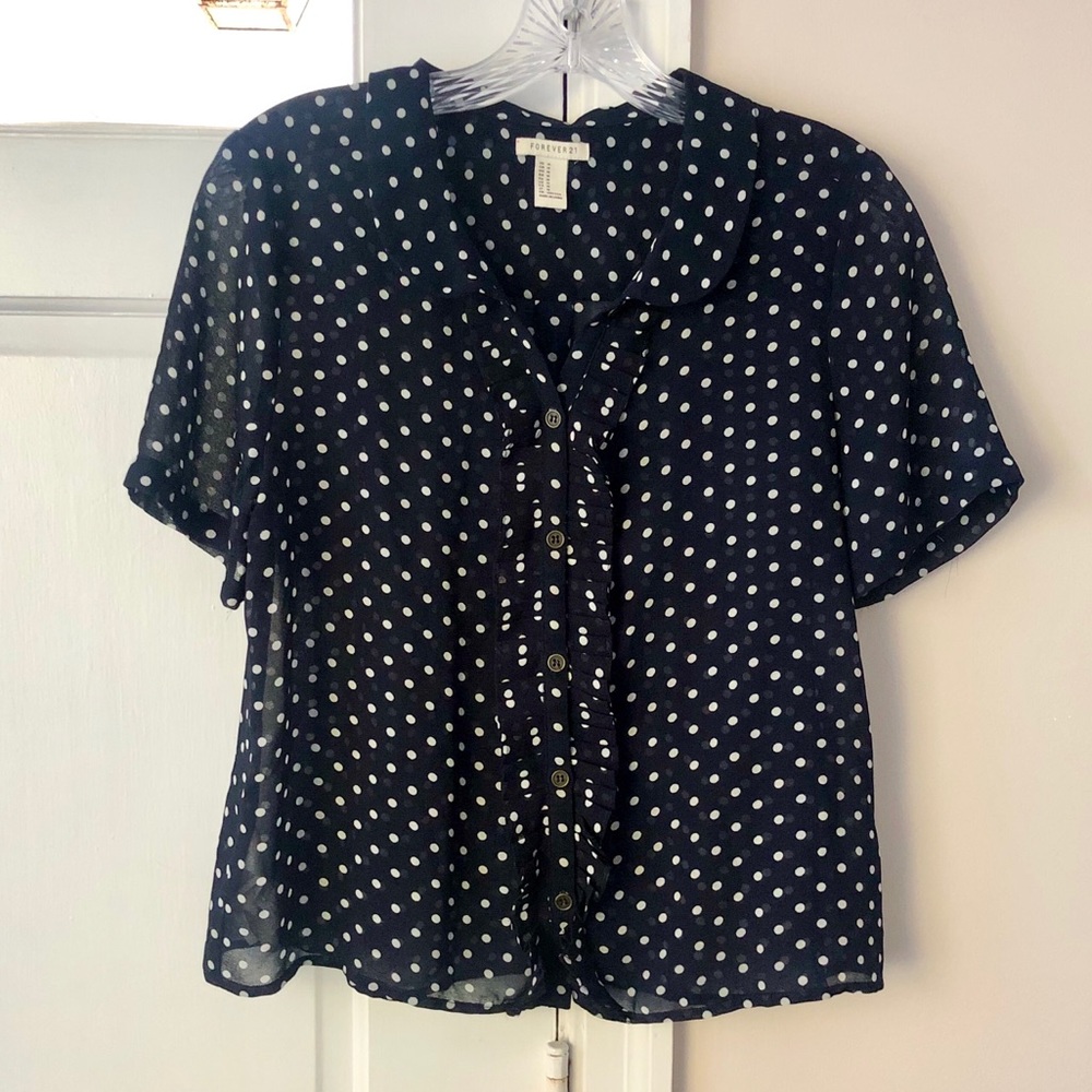 Forever 21 sheer blouse